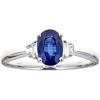 imageGin ampamp Grace 10K White Genuine Blue Sapphire Ring with Diamonds for women  Ethically authentically ampamp organically sourced OvalCut shaped Sapphire handcrafted jewelry for her  Sapphire Ring for women