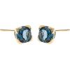 imageGin ampamp Grace 10K Yellow Gold Genuine London Blue Topaz Earring for Women