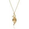 imageGin ampamp Grace 10K Yellow Gold Ethiopian Opal Pendant with Diamonds for women  Ethically authentically ampamp organically sourced Pear shaped opal handcrafted jewelry for her  Opal Necklaces for women