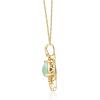 imageGin ampamp Grace 10K Yellow Gold Ethiopian Opal Pendant with Diamonds for women  Ethically authentically ampamp organically sourced Pear shaped opal handcrafted jewelry for her  Opal Necklaces for women