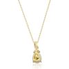 imageGin ampamp Grace 10K Yellow Gold Natural Ethiopian Opal Diamond Pendants with Chain for Women  Pear shaped pink opal handcrafted Jewelry Gifts For Her Holiday Season Gifts