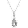 imageGin ampamp Grace Valentines Jewelry 10K White Gold Natural Opal Diamond I1I2 Pendant for Women