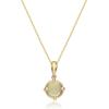 imageGin ampamp Grace womens 14K Gold Natural Ethiopian Opal Pendant With Diamonds  Ethically Authentically ampamp Organically Sourced RoundCut Shaped Opal HandCrafted Jewelry TW1391PEO Yellow