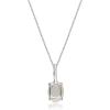 imageGin ampamp Grace womens 14K White Gold Natural Ethiopian Opal Pendant With Diamonds  Ethically Authentically ampamp Organically Sourced OvalCut Shaped Opal HandCrafted Jewelry Necklaces GJ15854PEO
