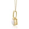 imageGin ampamp Grace womens 14K Yellow Gold Natural Ethiopian Opal Pendant With Diamonds  Ethically Authentically ampamp Organically Sourced CushionCut Shaped Opal HandCrafted Jewelry Necklaces TW3420PEO