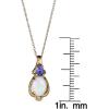 imageGin and Grace 10K Yellow Gold Natural Australian Opal Pendant with Diamonds for women  Ethically authentically ampamp organically sourced Oval shaped opal handcrafted jewelry for her