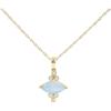 imageGin ampamp Grace 10K Yellow Gold Natural Ethiopian Opal Diamond Pendants with Chain for Women  Ethically Authentically ampamp Organically Sourced Round shaped opal handcrafted Jewelry Gifts For Her Holiday Season Gifts