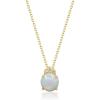 imageGin ampamp Grace 10K Yellow Gold Natural Ethiopian Opal Pendant With Diamonds For Women