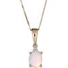 imageGin ampamp Grace 10K Yellow Gold Natural Opal Diamond SI1 Pendant for Women