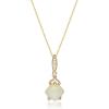 imageGin ampamp Grace 14K Yellow Gold Natural Ethiopian Opal Diamond I1I2 Pendant for Women