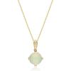 imageGin ampamp Grace womens 14K Gold Natural Ethiopian Opal Pendant With Diamonds  Ethically Authentically ampamp Organically Sourced RoundCut Shaped Opal HandCrafted Jewelry TW1391PEO Yellow