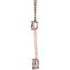 imageGin ampamp Grace 10K Rose Gold Genuine Morganite Necklace for Women