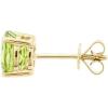 imageGin ampamp Grace 14K Yellow Gold 4Prong Stud Earring with Genuine Peridot Daily Work Wear Jewelry for Women Gifts for Her