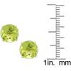 imageGin ampamp Grace 14K Yellow Gold 4Prong Stud Earring with Genuine Peridot Daily Work Wear Jewelry for Women Gifts for Her
