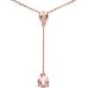 imageGin ampamp Grace 10K Rose Gold Genuine Morganite Necklace for Women