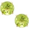 imageGin ampamp Grace 14K Yellow Gold 4Prong Stud Earring with Genuine Peridot Daily Work Wear Jewelry for Women Gifts for Her