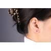 imageGin ampamp Grace 10K Yellow Gold Genuine Ruby and Natural Diamond I1 Earring for Women