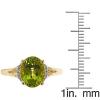 imageGin ampamp Grace 10K Yellow Gold Natural Diamond I1I2 ampamp Peridot Ring for Women Holiday Gifts Jewelry Gifts