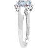 imageGin ampamp Grace 14K White Gold Natural Fire Aquamarine Diamond I1I2 Propose Promise Ring Size 7 for Women