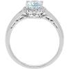 imageGin ampamp Grace 14K White Gold Natural Fire Aquamarine Diamond I1I2 Propose Promise Ring Size 7 for Women