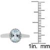 imageGin ampamp Grace 14K White Gold Natural Fire Aquamarine Diamond I1I2 Propose Promise Ring Size 7 for Women