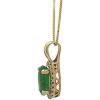 imageGin ampamp Grace 14K Yellow Gold Natural Zambian Emerald Pendant with natural Diamonds for Women Holiday Gifts  Ethically Authentically ampamp Organically Sourced OvalCut Emerald handcrafted Jewelry Gifts For Her Holiday Season Gifts