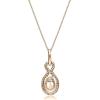 imageGin and Grace 10K Rose Gold Genuine Morganite Diamond Pendants with Chain for Women  Ethically Authentically ampamp Organically Sourced Ovalcut shaped Morganite handcrafted Jewelry Gifts For Her Holiday Season Gifts