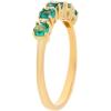 imageGin ampamp Grace 10K Yellow Gold Natural Zambian Emerald Ring with Natural Diamonds for women  Ethically authentically ampamp organically sourced RoundCut Emerald handcrafted jewelry for her  Emerald Ring for women