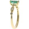 imageGin ampamp Grace 10K yellow Gold Natural Zambian Emerald Ring with Natural Diamonds for women  Ethically authentically ampamp organically sourced MarquiseCut Emerald handcrafted jewelry for her