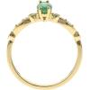 imageGin ampamp Grace 10K yellow Gold Natural Zambian Emerald Ring with Natural Diamonds for women  Ethically authentically ampamp organically sourced MarquiseCut Emerald handcrafted jewelry for her