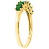 imageGin ampamp Grace 14K Yellow Gold Natural Zambian Emerald Ring for women  Ethically authentically ampamp organically sourced SquareCut Emerald handcrafted jewelry for her  Emerald Ring for women