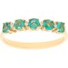 imageGin ampamp Grace 10K Yellow Gold Natural Zambian Emerald Ring with Natural Diamonds for women  Ethically authentically ampamp organically sourced RoundCut Emerald handcrafted jewelry for her  Emerald Ring for women