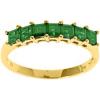 imageGin ampamp Grace 14K Yellow Gold Natural Zambian Emerald Ring for women  Ethically authentically ampamp organically sourced SquareCut Emerald handcrafted jewelry for her  Emerald Ring for women