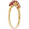 imageGin ampamp Grace 10K Yellow Gold Mozambique Genuine Ruby Ring for women  Ethically authentically ampamp organically sourced Ovalcut shaped Ruby handcrafted jewelry for her