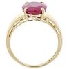 imageGin ampamp Grace 10K Yellow Gold Mozambique Ruby Ring for Women  Ethically Sourced OvalCut Ruby HandCrafted Jewelry
