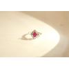 imageGin ampamp Grace 14K Two Tone Gold Mozambique Genuine Ruby Ring with Diamonds for women  Ethically authentically ampamp organically sourced OvalCut shaped Ruby handcrafted jewelry for her  Ruby Ring for women