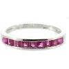 imageGin ampamp Grace 14K White Gold Mozambique Genuine Ruby Ring with Diamonds for women  Ethically authentically ampamp organically sourced Squarecut shaped Ruby handcrafted jewelry for her  Ruby Ring for women