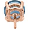 imageGin ampamp Grace 10K Rose Gold Natural London Blue Topaz 4Prong Stud Earring for Women
