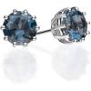 imageGin ampamp Grace 10K White Gold Genuine London Blue Topaz Earring for Women