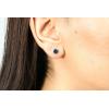 imageGin ampamp Grace 10K White Gold Genuine London Blue Topaz Earring for Women