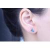 imageGin ampamp Grace 10K Yellow Gold Genuine London Blue Topaz Earrings for Women Holiday Gifts Ethically Authentically ampamp Organically Sourced Emerald shaped London Blue Topaz handcrafted jewelry for her