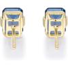 imageGin ampamp Grace 10K Yellow Gold Genuine London Blue Topaz Earrings for Women Holiday Gifts Ethically Authentically ampamp Organically Sourced Emerald shaped London Blue Topaz handcrafted jewelry for her