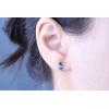 imageGin ampamp Grace 10K Yellow Gold Genuine London Blue Topaz Marquise Stud Earring for Women