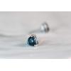 imageGin ampamp Grace 14K White Gold Natural London Blue Topaz Earring for Women