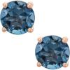imageGin ampamp Grace 10K Rose Gold Natural London Blue Topaz 4Prong Stud Earring for Women