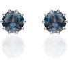 imageGin ampamp Grace 10K White Gold Genuine London Blue Topaz Earring for Women
