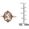 imageGin and Grace 14K Rose Gold Genuine Morganite Ring with Diamonds for women  Ethically authentically ampamp organically sourced Cushioncut shaped Morganite handcrafted jewelry for her  Morganite Ring for womenDiamond