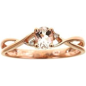 imageGin ampamp Grace 14K Rose Gold Genuine Morganite Ring with Diamonds for women  Ethically authentically ampamp organically sourced Ovalcut shaped Morganite handcrafted jewelry for her  Morganite Ring for women