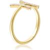imageGin ampamp Grace Pisces Sun Sign Zodiac 10K Yellow Gold Natural White Diamond Ring for women  Ethically authentically ampamp organically sourced Roundcut shaped Diamond handcrafted jewelry for her  Diamond Ring for women
