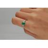 imageGin ampamp Grace 10K White Gold Natural Zambian Emerald Ring With Natural Diamonds For Women